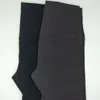 L067-2 Pantaloncini sportivi in tinta unita Pantaloni corti da yoga a vita alta Pantaloncini da corsa slim fit da donna No T-Line Elastico stretto