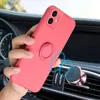 Original Silicone Magnetic Ring Holder Case For iPhone 11 12 13 Pro XS Max XR XS X 8 7 6s Plus Soft Stand Finger Bracket Cover95105534957