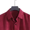 Vintage patchwork corduroy camisa homens chemise marca contraste homens veludo camisa ocasional de qualidade quente mens vestido camisas 2xl 210522