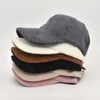 Unisex Winter Autumn Warm Corduroy Baseball Caps Solid Color Snapback Adjustable Hat Men Women Casual Outdoor Sports Caps