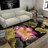 Carpets Flower Printed Carpet Sofa Large Bedroom Bedside Balcony Floor Mats Home Decoration Area Rugs Rug Mat