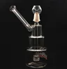 Unique Hitman Glass Bong Classic Brilliance Cake Dab Rigs Spessa gabbia per uccelli Recycler Oil Rig con tubo bruciatore a nafta in vetro da 14 mm 2 stili