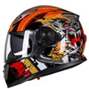 Motosiklet kask serisi yüksek kaliteli kask çift lens motokros tam yüz cascos para moto dört mevsimler manmotorcyclemotorccle