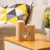 Candle Holders 1 Set Wooden Candlestick Candelabra Heart Shaped Holder For Wedding Party Decoration Home