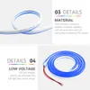 4m Lot 6mm smal Neon Sign Light 12V LED -strip SMD 2835 120LEDS M flexibelt reprör vattentätt för DIY julhelgdekorat246L