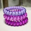 26 couleurs 6.5 cm Haute Qualité Téléphone Fil Cordon Gomme Cheveux Cravate Filles Bande Élastique Anneau Corde De Bonbons Couleur Bracelet Extensible Scrunchy