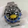 2 Color 904L Steel N Factory Cal 3186 Automatic Watch Men's Super V12 Версия 116710 116719 Blue Black Ceramic Bezel 116710BL331T