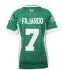 UF CHEN37 Custom Men Saskatchewan Roughrider Cody Fajardo #7 Full Embroidery College Jersey eller något namn eller nummer Jersey