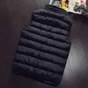 Coletes Masculinos Colete Masculino Jaqueta Masculina Sem Mangas Inverno Moda Casacos Casuais Casacos Acolchoados de Algodão Homens Colete Engrossado Gilet