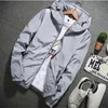 Куртка с капюшоном Весна Осень Корейский Версия Плюс Размер 7XL Мужской и женские Пары Белый Красный Серый Тонкий Раздел Пальто GH83 210918