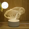Bomboniera Fata LED Ruota panoramica Lampada 3D San Valentino USB Luce acrilica Anniversario creativo Lanterna decorativa Ornamenti per la casa