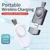 Chargeur sans fil magnétique portable Iwatch Câble de charge de station de chargement USB pour Apple Watch 4 5 6 SE Series