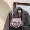 Модная сумка Tote маленькая PU кожаная жемчужная цепь Crossbody S для женщин Trend сумочка женская фирменная тенденция