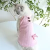 Milk shake em pó meninas colete e vestidos para cães roupas para animais de estimação cor rosa vestido roupas para cães bens gatos apparel320s