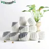 Creative Ceramic Diamond Geométrico Flowerpot Simples Plantadores Suculentos Plantadores Verdes Potas de Bonsai Pequenas Decoração Home 2105006973