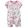 Baby Girl Rompers Short Sleeve Floral Newborn Clothes roupa infantil jumpsuit bebes menino 3-24Month 100% Cotton 210413