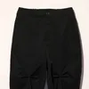 [DEAT] High Waist Button Fly Trousers New Slim Fit Pants Women Black Folds Hip Hop Micro Horn Fashion Tide Summer 7E1019 210428
