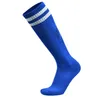 Chaussettes de football pour enfants et adultes bas de football sur les rayures du genou long tube absorbant la sueur anti-dérapant chaussette de sport