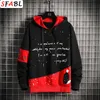 SFABL Harajuku Hoodie Sweatshirt Männer Hip Hop Streetwear Männliche Mode Patchwork Hoodies Pullover Bunte Mann 210813