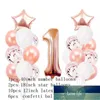 Or rose garçon fille 1er anniversaire Air numéro ballons en aluminium Air bébé douche garçon fille fête d'anniversaire décor enfants fête ballons Kit prix usine conception experte qualité