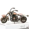 Decorative Objects & Figurines 27cm Large Size Motorcycle Model Ornaments Metal Handmade Iron Motorbike Study Office Home Window Decoration