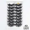 Atacado 8 pares 25mm 3D Mink Cílios Dramáticos Cílios Falsos Extensão de Cílios Falsos Volume Faux Cils Ferramentas de Maquiagem para os Olhos