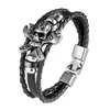 Link, Chain Design Retro Skull Bracelets Fashion Jewelry Leather Bracelet Men Wristband Anchor For Women Gift Pulsera