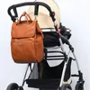 PU-Leder Mutterschaft Wickeltaschen Baby Wickelunterlage Kinderwagen Mumientasche Rucksack Reiserucksack für Outdoor-Spaß 218 U2