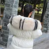 Faux Fur Collar Women Men Winter Coat Jackets Fake Raccoon Fur Collar Decor Scarves Fashion Clothes Accessories Wraps Shawl H0923