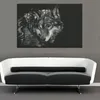 Dekorative Malerei Leinwand Kunst Schwarzer Wolf Tier Bilder Poster Druck Wand Kunst Malerei Für Wohnzimmer Cuadros