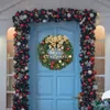 Dekorativa blommor Kransar Konstgjorda julkrans, Standardtillbehör, Färgrikt fönsterkrans av vackert fönster, för ventiler