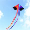 Flying Rainbow Kite Line Ripstop Kinderfabrik Chinesisch Outdoor Windsack Rolle Delta für Erwachsene Y0616