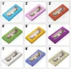 Empty Eyelash Packaging Box Colorful Lash Makeup Case Rectangle Frosted False Strip Boxes Make Up Faux Cils Cases