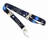 Mobiltelefonband charms 20st mode japansk anime manga svärd konst online lanyard för nycklar id kredit bank kort täcker märke innehavare nyckelchain blackpack tillbehör