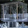 3 * 3m 300leds 6 * 3m luci per tende a led luci natalizie stringhe luci per decorazioni natalizie da sposa 110v 220v