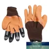 4/8 Hand Claw Garden Rubber Gloves Gardening Digging Pruning Planting Durable Waterproof Work ABS Plastic Mittens Outdoor Tool Factory price expert design Quality