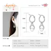 Hoop Huggie Hapiship Top Mode En Acier Inoxydable Creux Rond Cz Boucle D'oreille Pour Les Femmes Tous Les Jours En Gros Bijoux E002