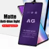 Защитная пленка для экрана для iPhone 15 Pro Max 14 Plus 13 Mini 12 11 XS XR X 8 7 SE AG Матовая защита из закаленного стекла Flim с защитой от синего света Премиум изогнутая крышка Защитная пленка