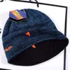 I2021THICK unisex beanie reversibla stickade hattar vinterfleece skalle cap bonnet fördubblar slitage hatt trendig beani män kvinnor varm 8302636