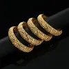 Gold Farbe Hochzeit Dubai Armreifen Für Frauen Braut Armbänder Äthiopischen Frankreich Afrikanischen Schmuck Manschette Armbänder Geschenke