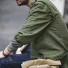 Maden M65 Giubbotti per uomo Verde militare Giacca di jeans oversize Militare Vintage Giacca a vento casual Solido Cappotto Abbigliamento Retro Allentato 210723