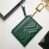 Designad MARMONT CARD HOLDER M￤rke pl￥nb￶cker som nyckelkedjedekoration Zipper Coin Purse #627064 Item365w