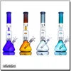 Shisha Glass Water Bongs Combs "Blue Enchantress" Spring Percolator Bong Freihand-Skizzierwasserpfrope