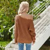 Effen roze truien trui vrouwelijke casual plus size oversized zachte trui vrouwen herfst winter gebogen kerst jumper 210415