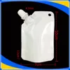 Sacos de embalagem de leite de mama de 50ml levantam-se bebidas bico bolsas de plástico eco-friendly mylar suco armazenamento (funil de presente grátis) bens