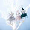 ニュンジュル人形メリークリスマス装飾クリスマスツリーぶら下げ天使の装飾品小さな子供女の子ギフトLLD11186