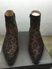 Leopard Mens Biker Boots Western Wyatt Shoes Plus Size 46 Fashion Designer Men039s Shoes Genuine leather Fashion Chelse Boots f5014095