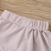 Été enfants ensembles de vêtements bébé filles jarretelle coton tenues barboteuse hauts + short avec bandeau 3 pièces/ensemble ZYY896