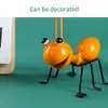 4PCS Colorful Cute Garden Art Metal Sculpture Ant Ornament Insect For Hanging Wall Art Garden Lawn Decor Indoor Outdoor 210727