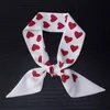 Ink Painting Print Big Woman Twilly Silk Brand 100cm6cm Long Small Head Scarf Bag Ribbons Kerchief Ladies Tie2503679